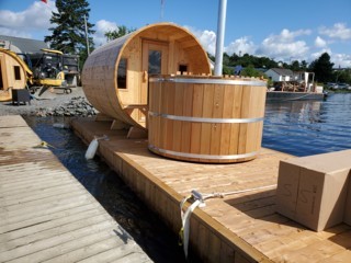 Custom Floating Sauna-Hot Tub in Geogian-Bay.jpg